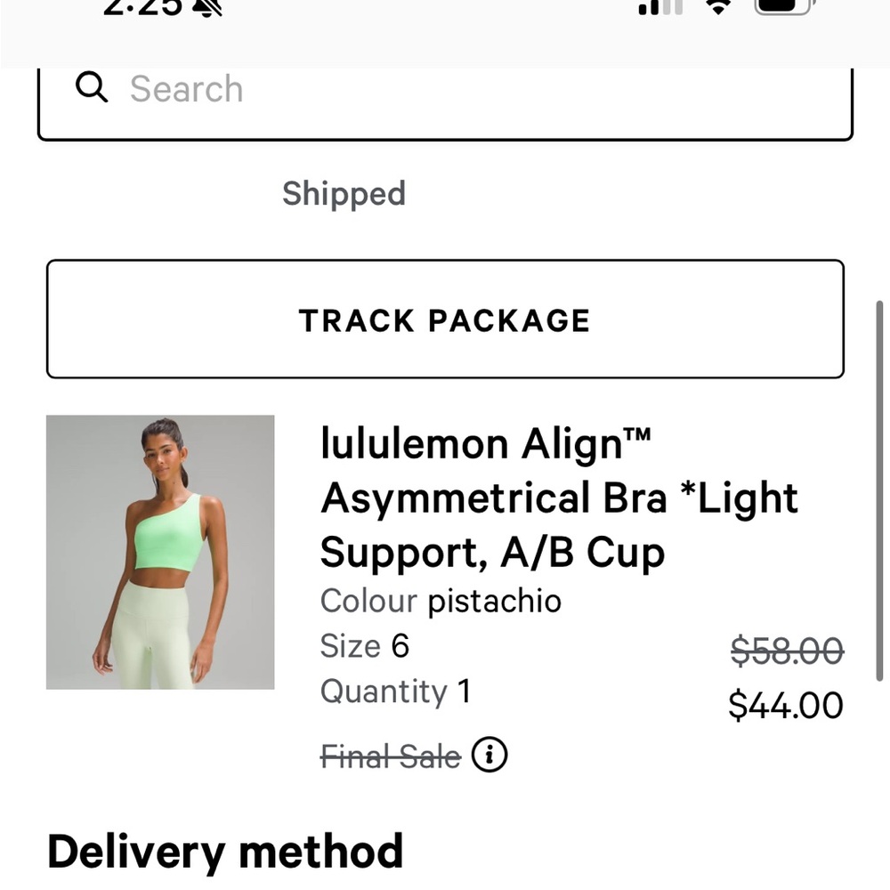 lululemon Align™
Asymmetrical Bra *Light
Support, A/B Cup - Picture 2 of 5